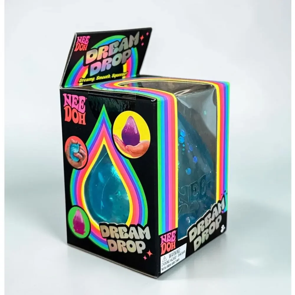 NeeDoh Dream Drop Blue Schylling Sensory Fidget Stress Toy New in Box NIB
